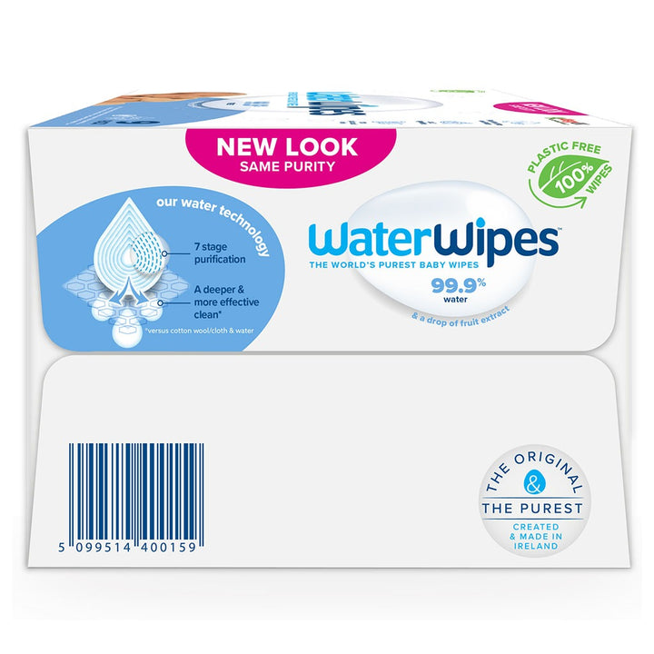 WaterWipes Original Plastic Free Baby Wipes, 9 Packs Each of 60 Unscented Wet Wipes - Easy Pharmacy LLC