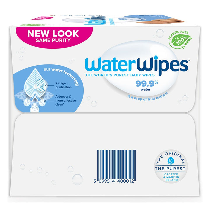 WaterWipes Original Plastic Free Baby Wipes, 12 Packs Each of 60 Unscented Wet Wipes - Easy Pharmacy LLC