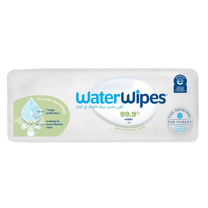WaterWipes Plastic Free Textured Clean Toddler & Baby Wipes, 4 Packs Each of 60 Unscented Wet Wipes - Easy Pharmacy LLC
