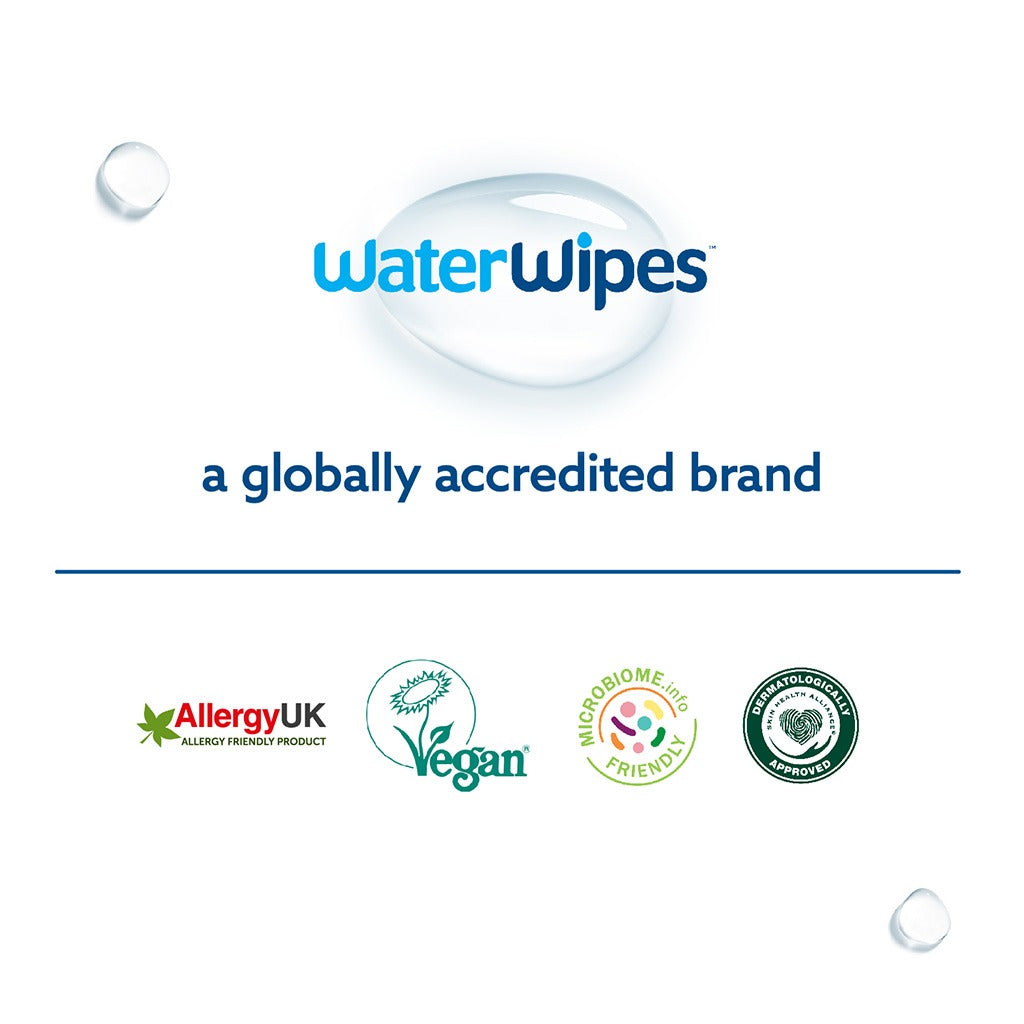 WaterWipes Plastic Free Textured Clean Toddler & Baby Wipes, 4 Packs Each of 60 Unscented Wet Wipes - Easy Pharmacy LLC