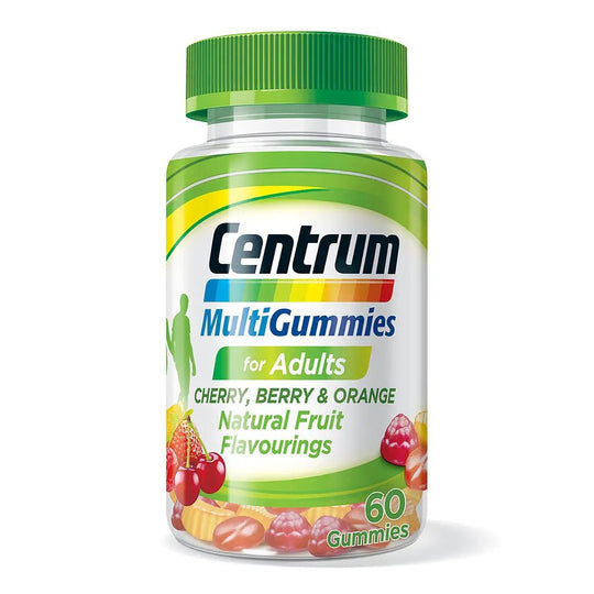 Centrum Adult Multivitamin Supplement MultiGummies 60-Count Cherry Berry And Orange Flavor Energy And Immune Support