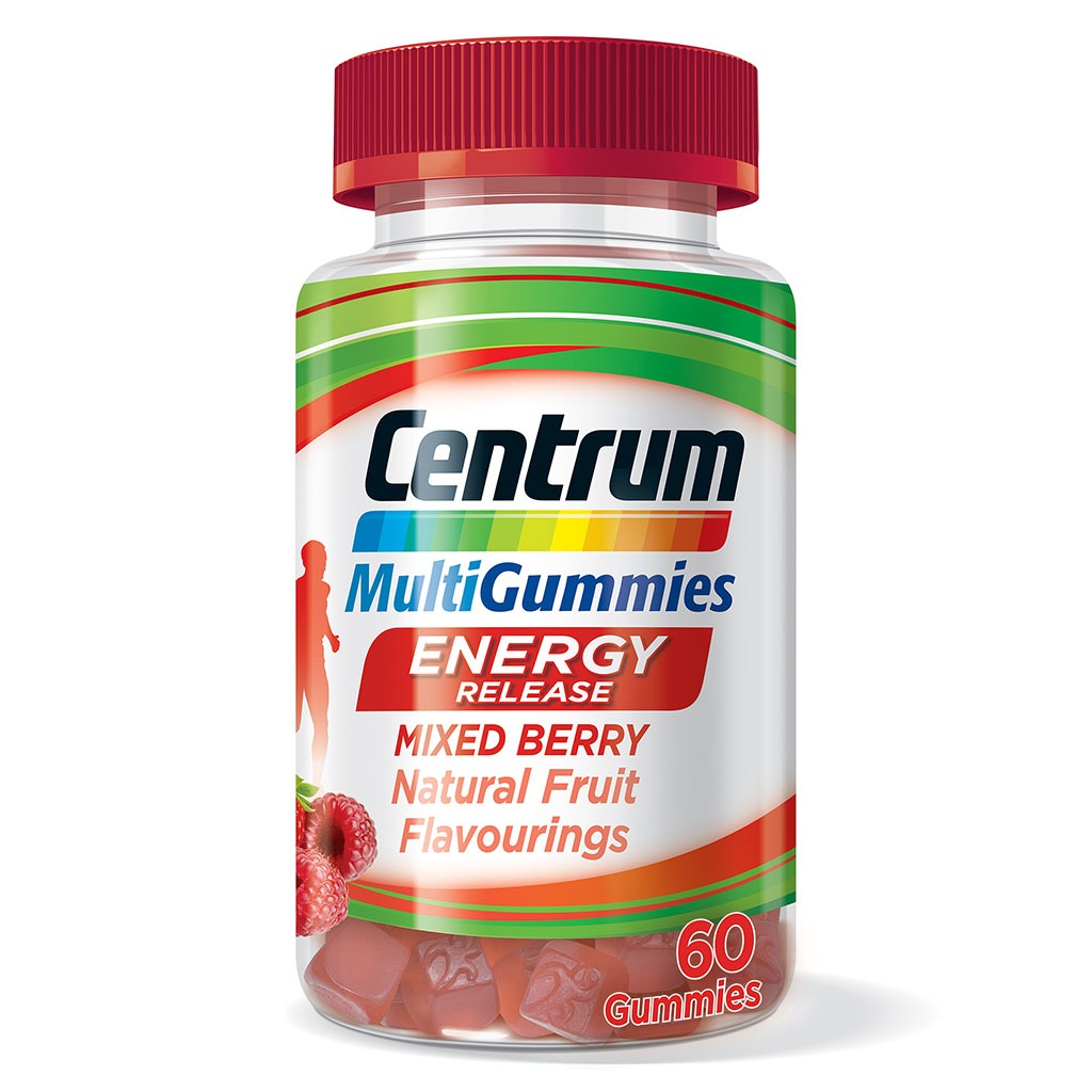 Centrum MultiGummies For Energy Release, Red Berry Flavor, Pack of 60's - Easy Pharmacy LLC
