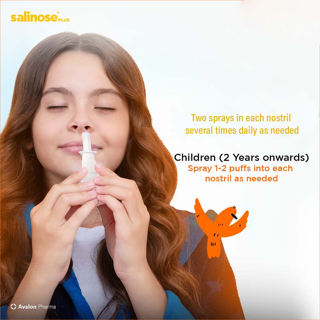 Avalon Salinose Plus Isotonic Nasal Spray For Adults & Children 20ml - Easy Pharmacy LLC