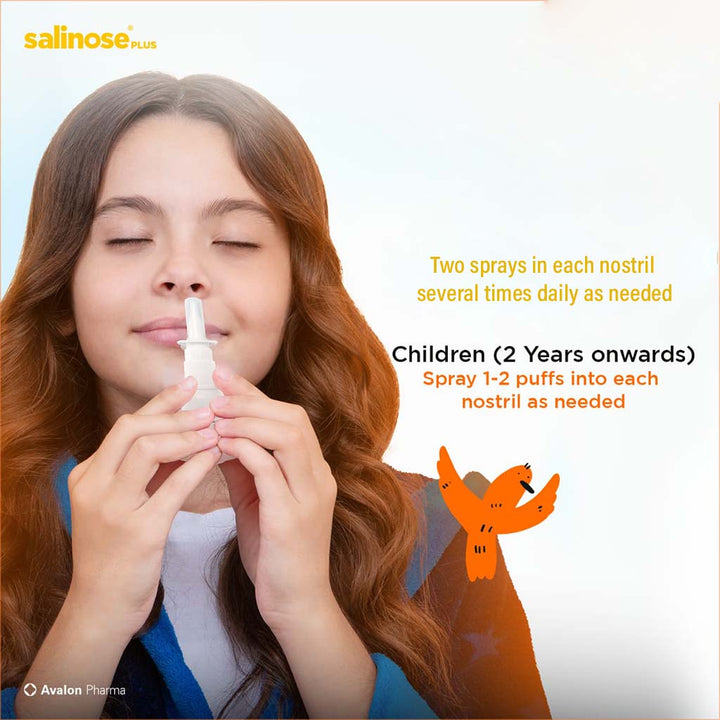 Avalon Salinose Plus Isotonic Nasal Spray For Adults & Children 20ml - Easy Pharmacy LLC