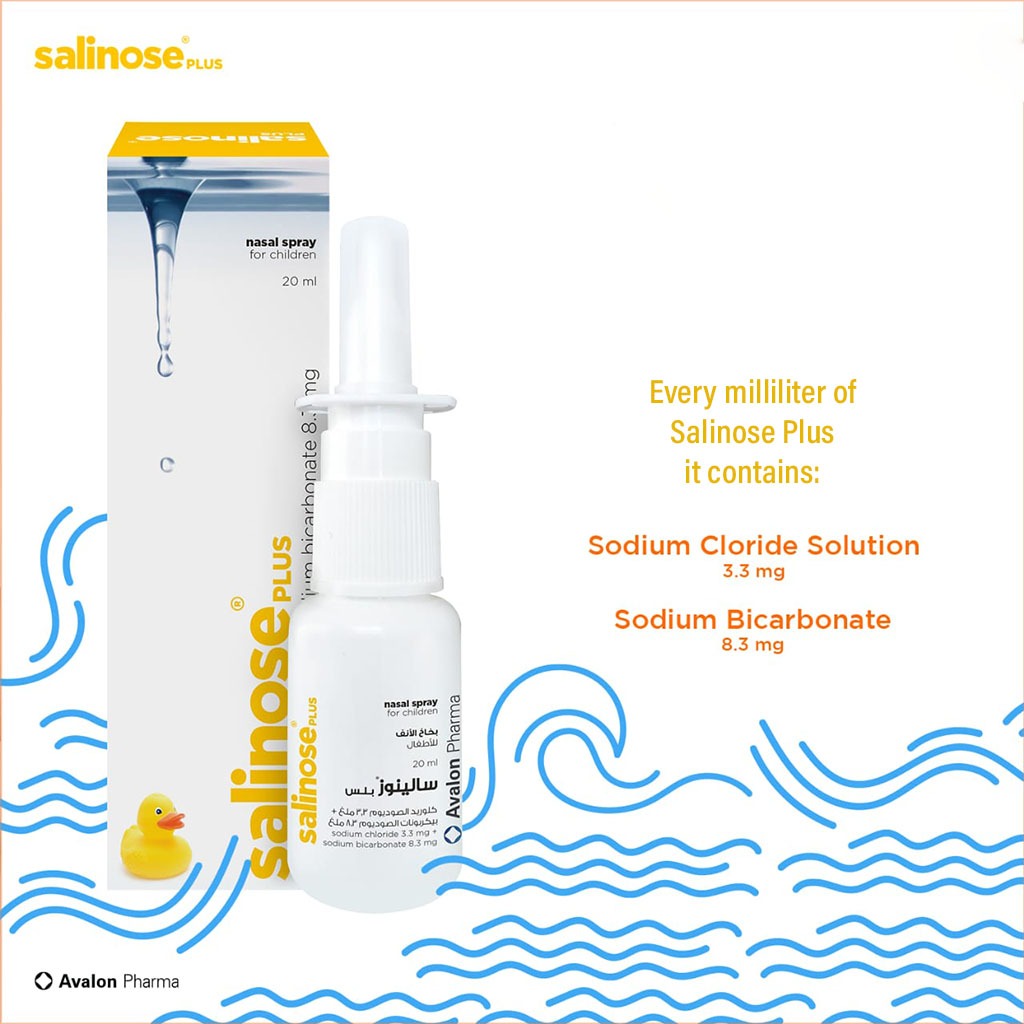 Avalon Salinose Plus Isotonic Nasal Spray For Adults & Children 20ml - Easy Pharmacy LLC