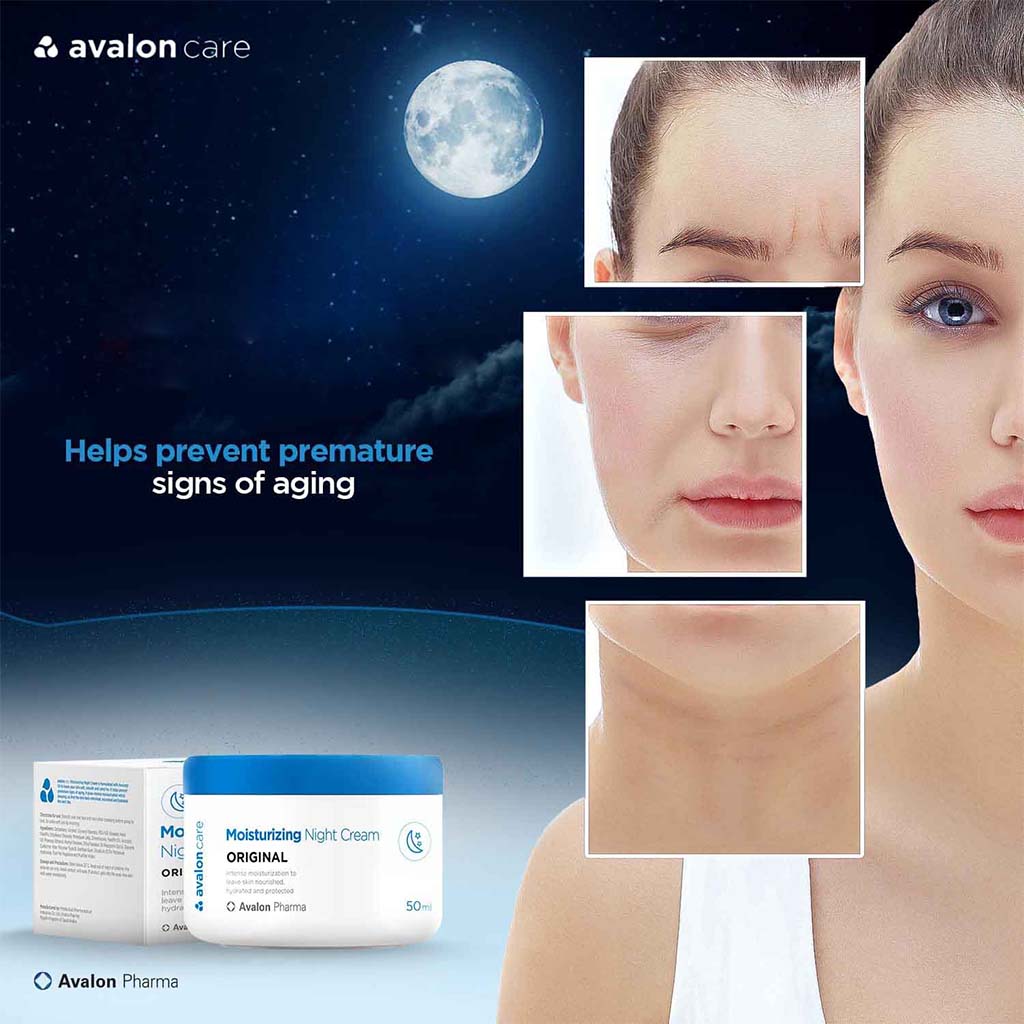 Avalon Care Original Moisturizing Anti-Aging Night Cream 50ml - Easy Pharmacy LLC