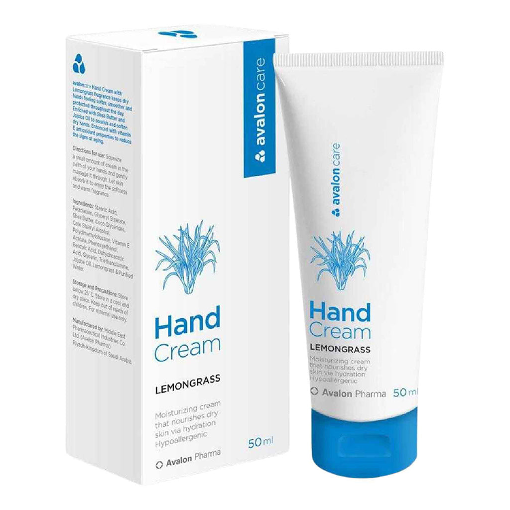 Avalon Care Lemongrass Moisturizing Hand Cream For Dry Hands 50ml - Easy Pharmacy LLC