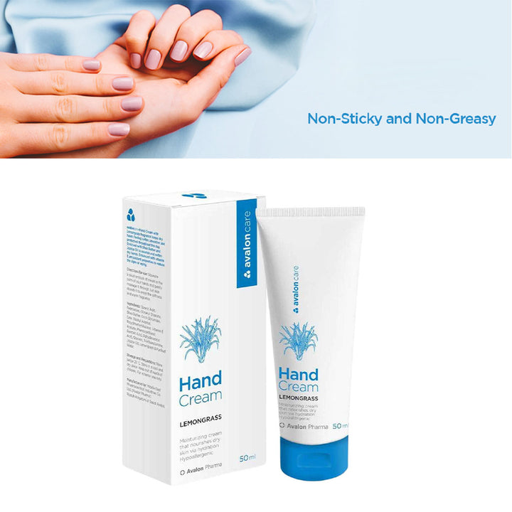 Avalon Care Lemongrass Moisturizing Hand Cream For Dry Hands 50ml - Easy Pharmacy LLC