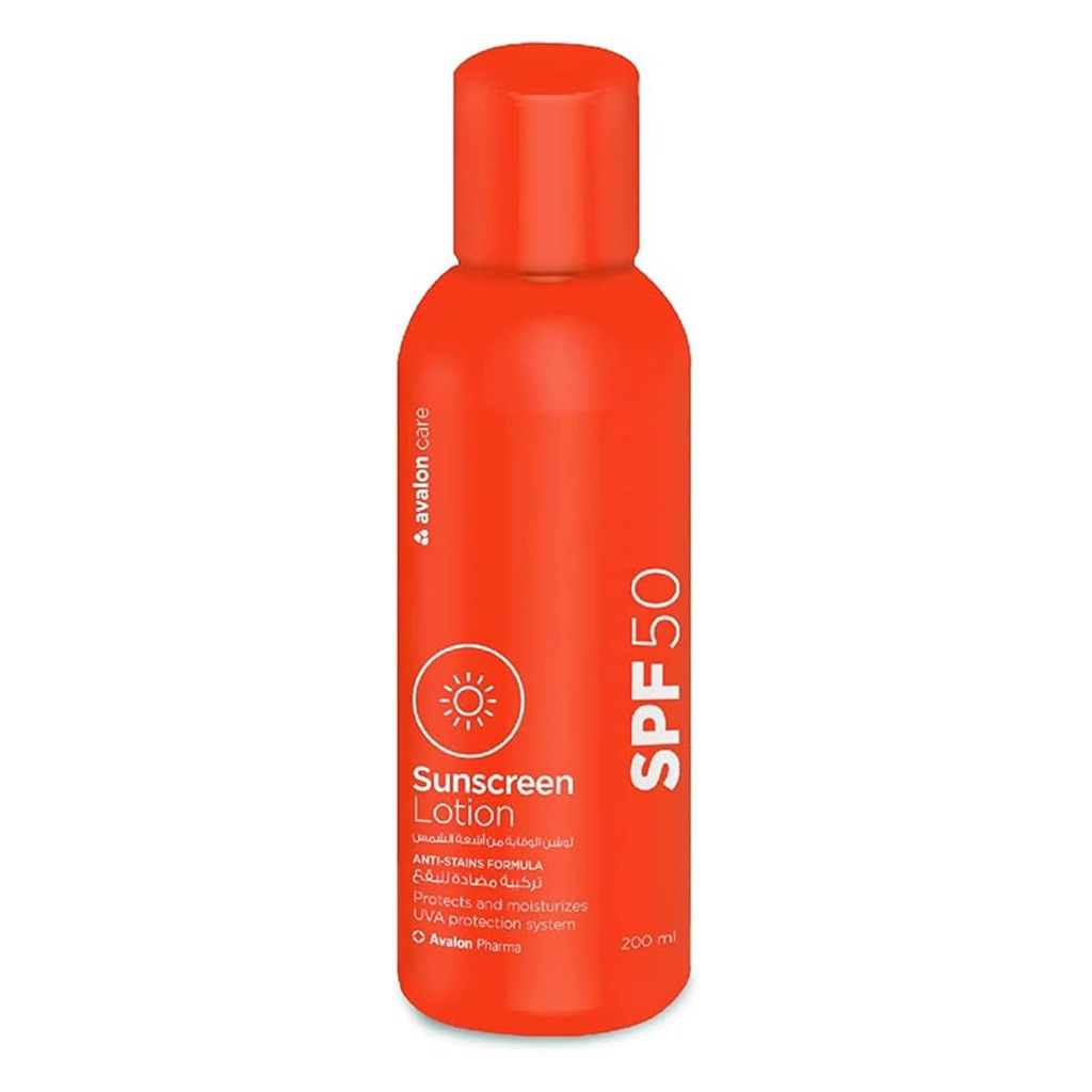Avalon Care SPF 50 Sunscreen Lotion 200ml - Easy Pharmacy LLC