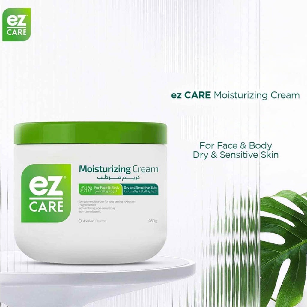 Avalon Ez Care Moisturizing Cream, Face & Body Moisturizer For Dry & Sensitive Skin 450g - Easy Pharmacy LLC