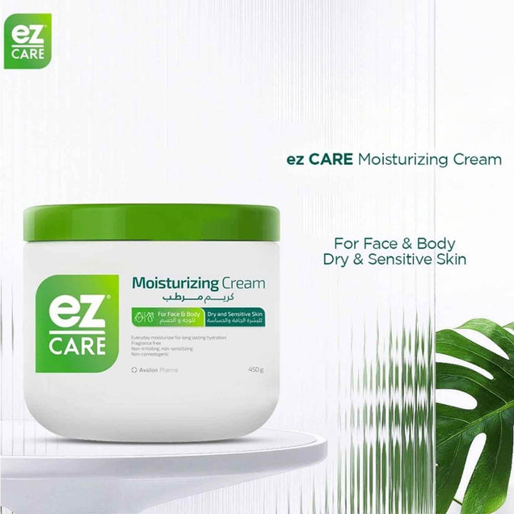 Avalon Ez Care Moisturizing Cream, Face & Body Moisturizer For Dry & Sensitive Skin 450g - Easy Pharmacy LLC