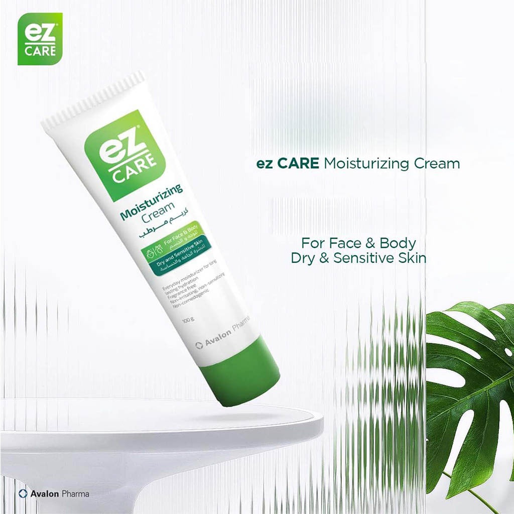 Avalon Ez Care Moisturizing Cream, Face & Body Moisturizer For Dry & Sensitive Skin 100g - Easy Pharmacy LLC