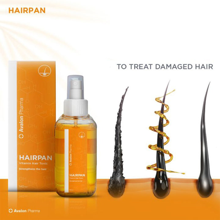 Avalon Hairpan Vitamin Hair Tonic Spray With Dexpanthenol For Damaged Hair 140ml - Easy Pharmacy LLC