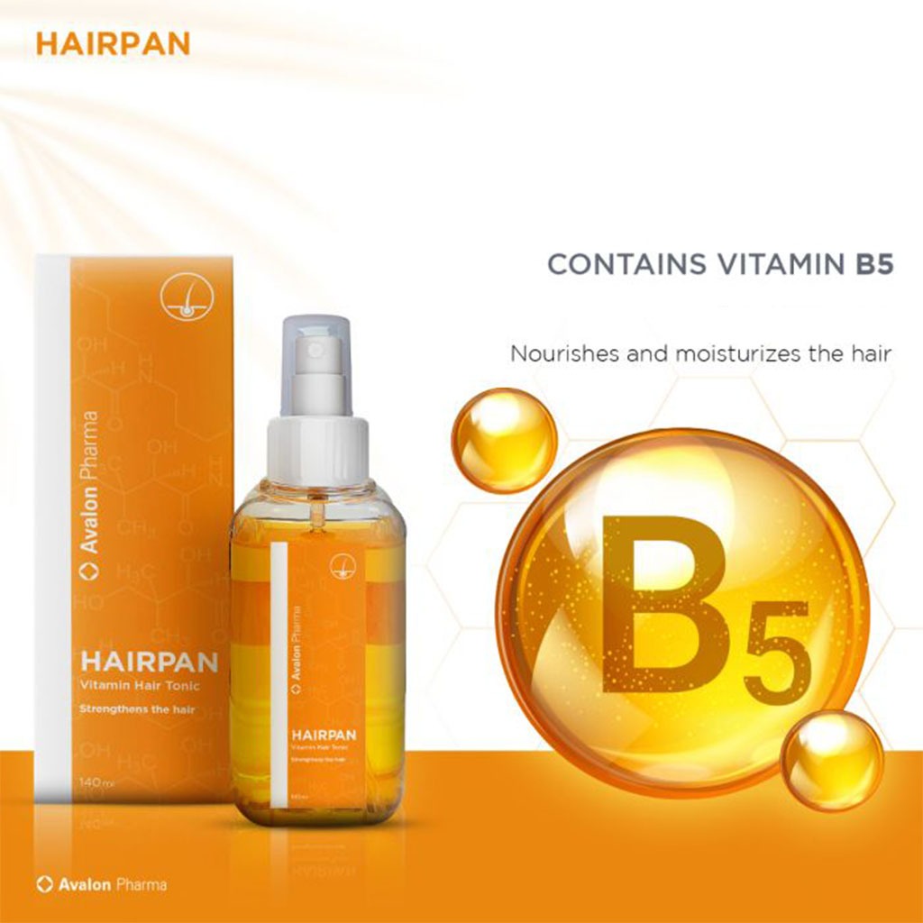 Avalon Hairpan Vitamin Hair Tonic Spray With Dexpanthenol For Damaged Hair 140ml - Easy Pharmacy LLC