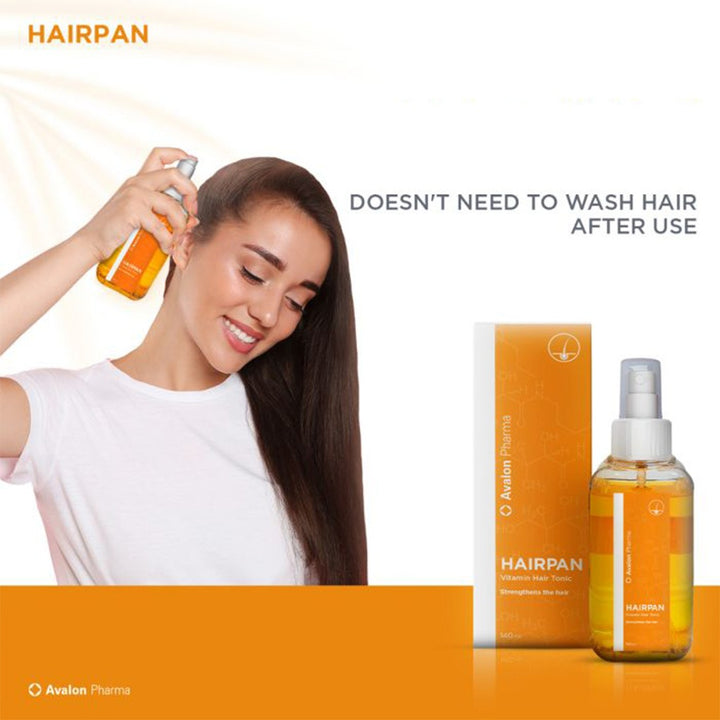 Avalon Hairpan Vitamin Hair Tonic Spray With Dexpanthenol For Damaged Hair 140ml - Easy Pharmacy LLC