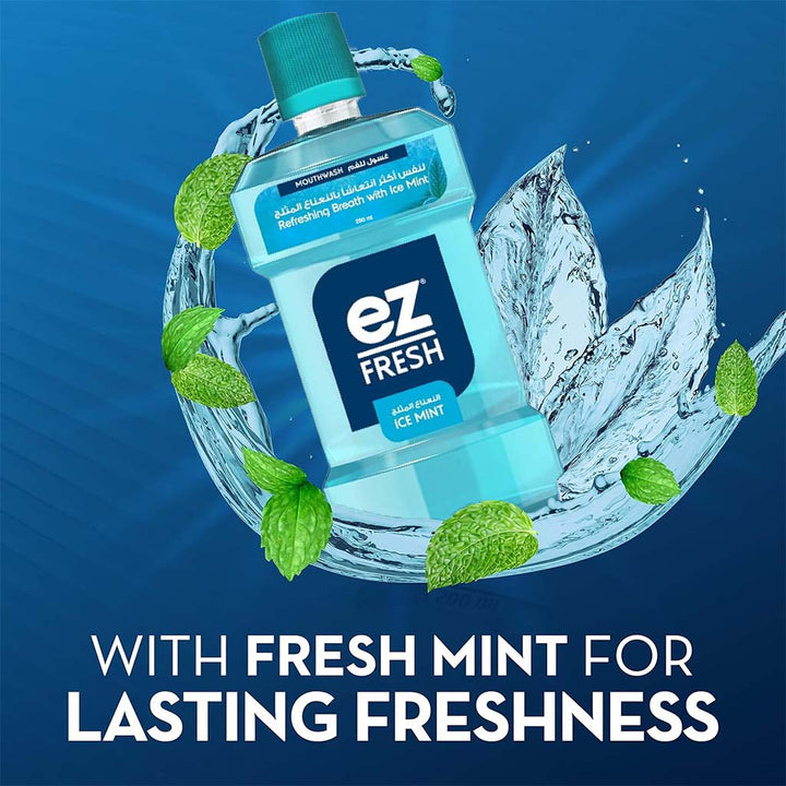 Avalon Ez Fresh Mouthwash With Ice Mint For Refreshing Breath 250ml - Easy Pharmacy LLC