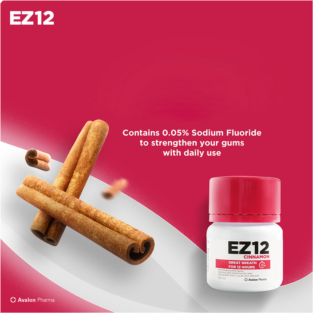 Avalon Ez12 Cinnamon Mouthwash For Pleasant Breath 50ml - Easy Pharmacy LLC