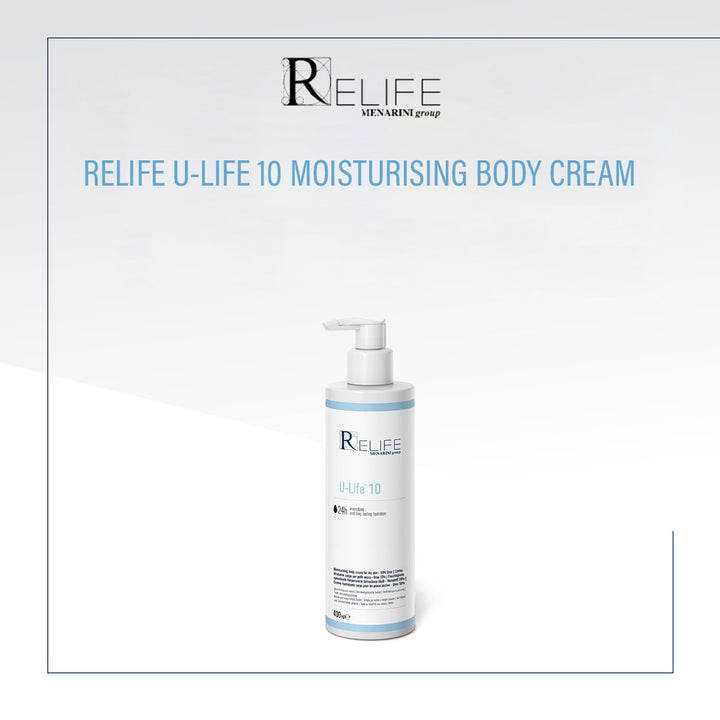 Relife U-Life 10 Moisturising Body Cream With 10% Urea For Dry Skin 400ml - Easy Pharmacy LLC