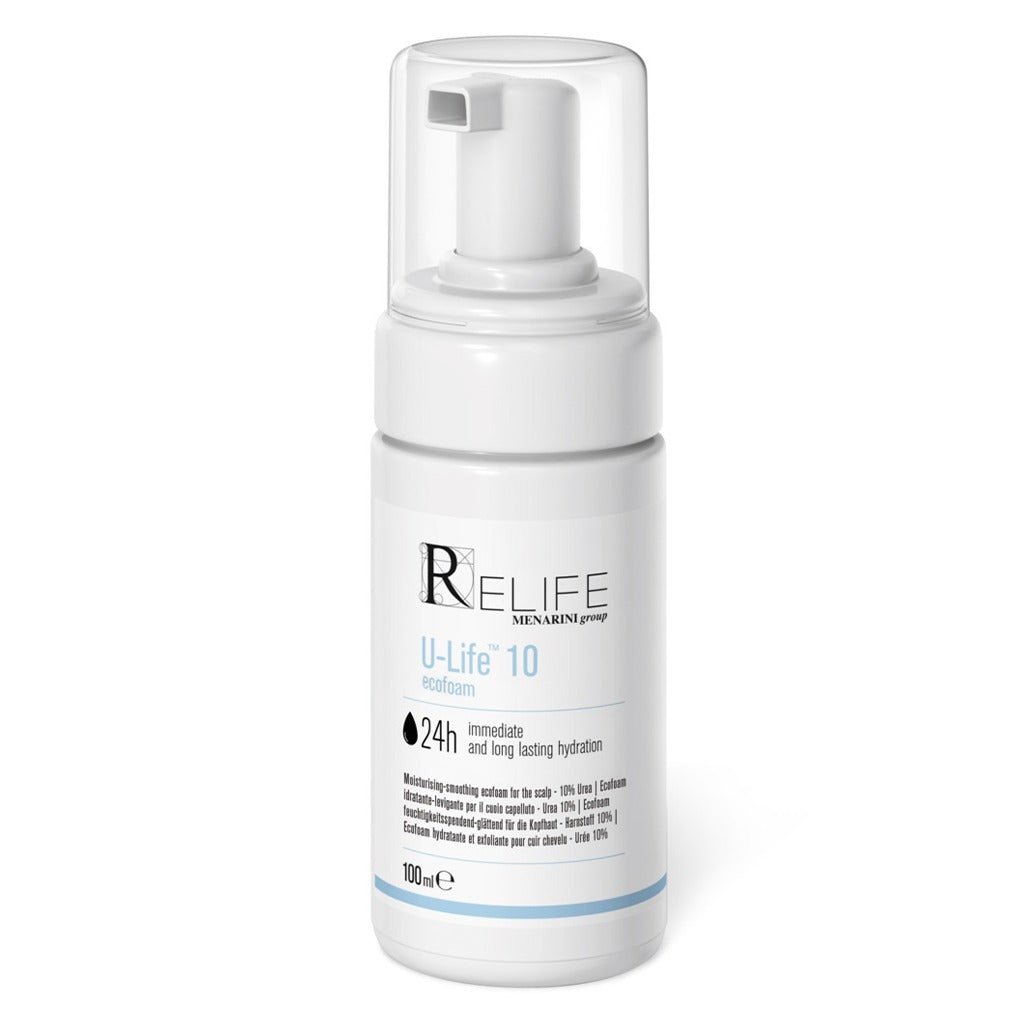Relife U-Life 10 Moisturizing & Smoothing Ecofoam With 10% Urea For Dry & Flaky Scalp 100ml - Easy Pharmacy LLC