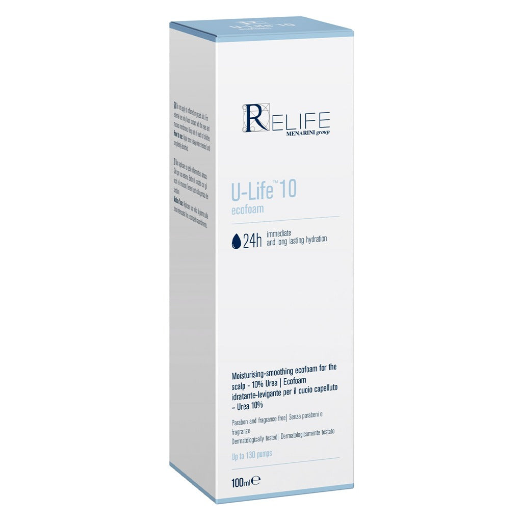 Relife U-Life 10 Moisturizing & Smoothing Ecofoam With 10% Urea For Dry & Flaky Scalp 100ml - Easy Pharmacy LLC