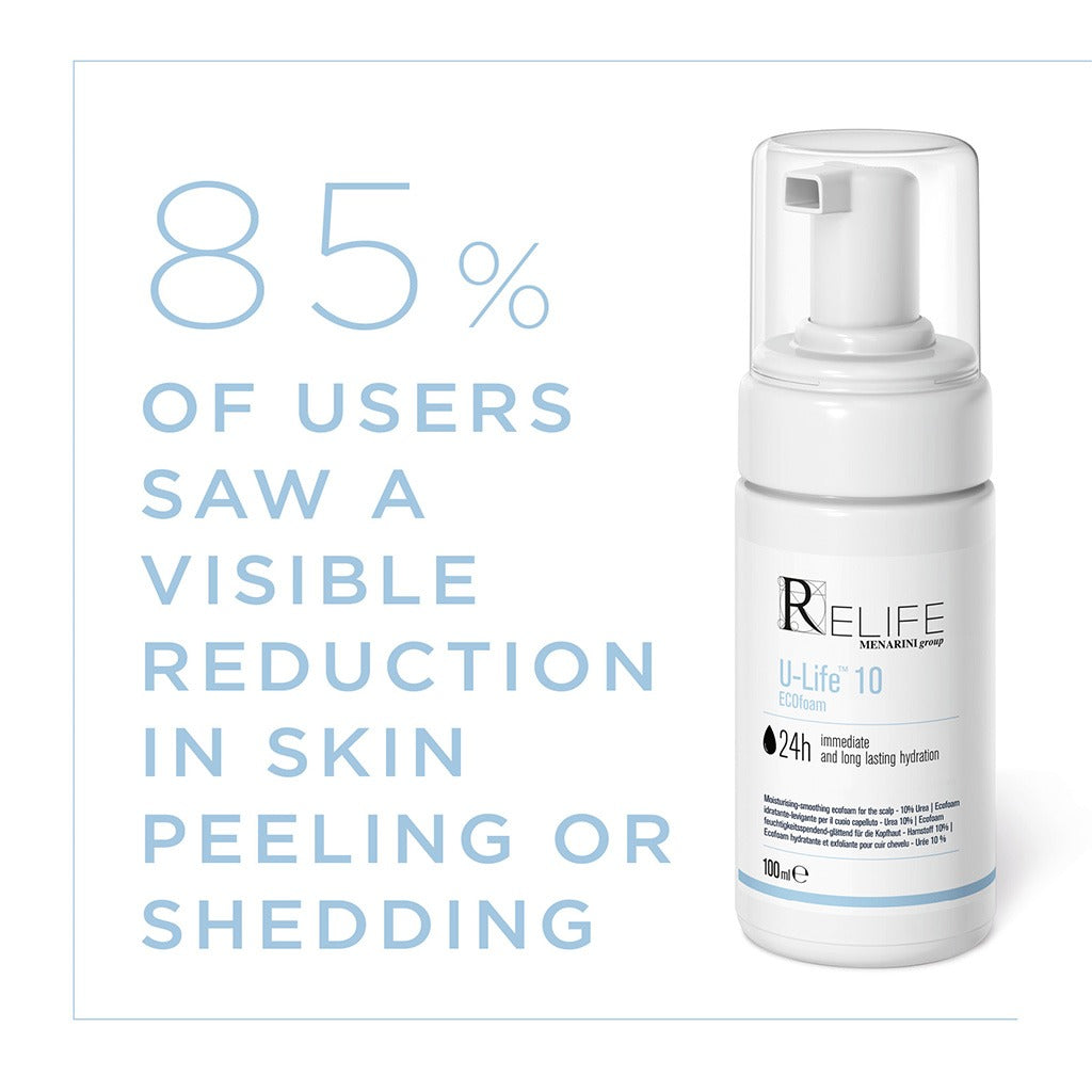 Relife U-Life 10 Moisturizing & Smoothing Ecofoam With 10% Urea For Dry & Flaky Scalp 100ml - Easy Pharmacy LLC