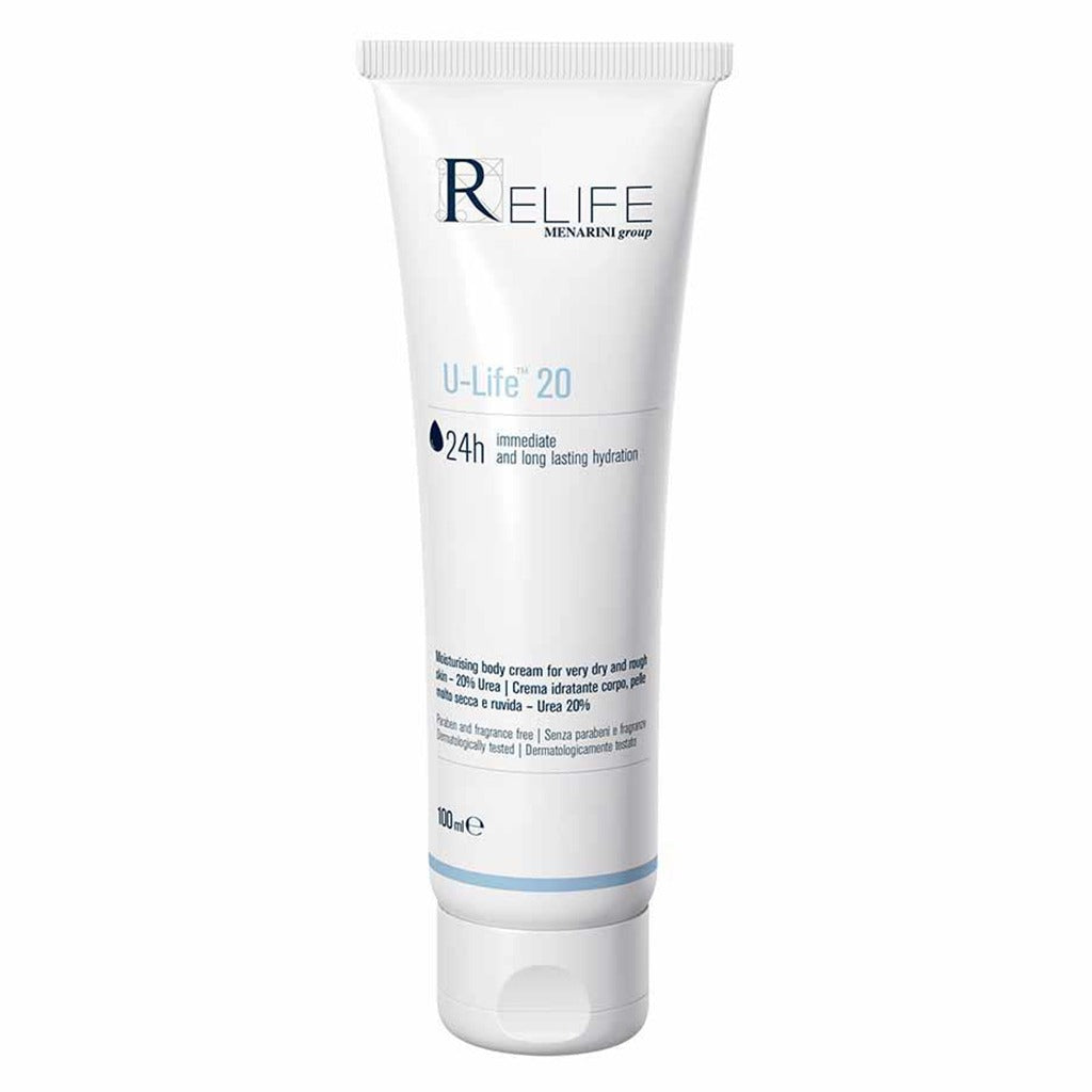 Relife U-Life 20 Moisturising Body Cream With 20% Urea For Very Dry & Rough Skin 100ml - Easy Pharmacy LLC