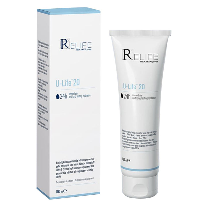 Relife U-Life 20 Moisturising Body Cream With 20% Urea For Very Dry & Rough Skin 100ml - Easy Pharmacy LLC