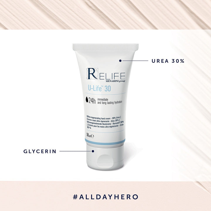 Relife U-Life 30 Ultra Regenerating Hand Cream With 30% Urea 50ml - Easy Pharmacy LLC