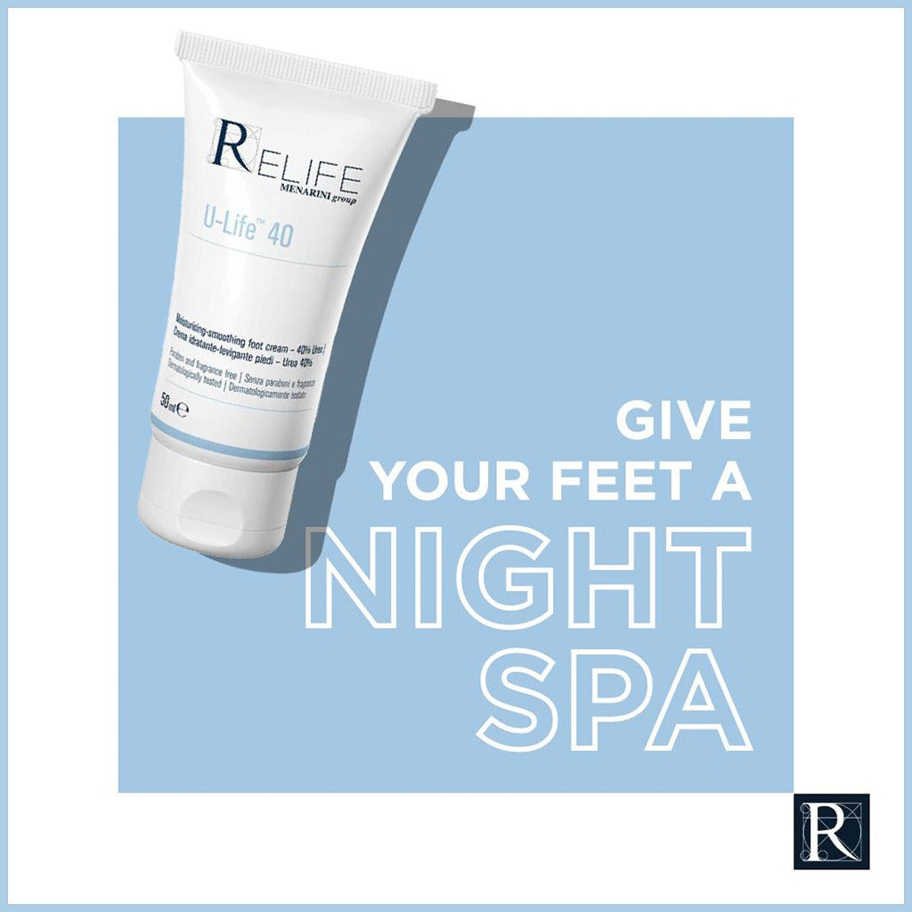 Relife U-Life 40 Moisturizing & Smoothing Foot Cream With 40% Urea 50ml - Easy Pharmacy LLC