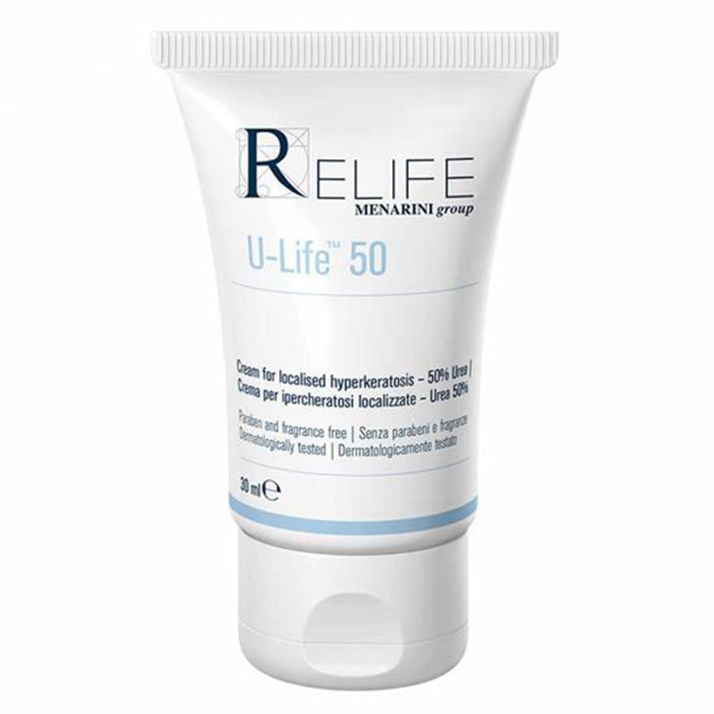 Relife U-Life 50 Cream With 50% Urea For Localised Thickened Skin 30ml - Easy Pharmacy LLC