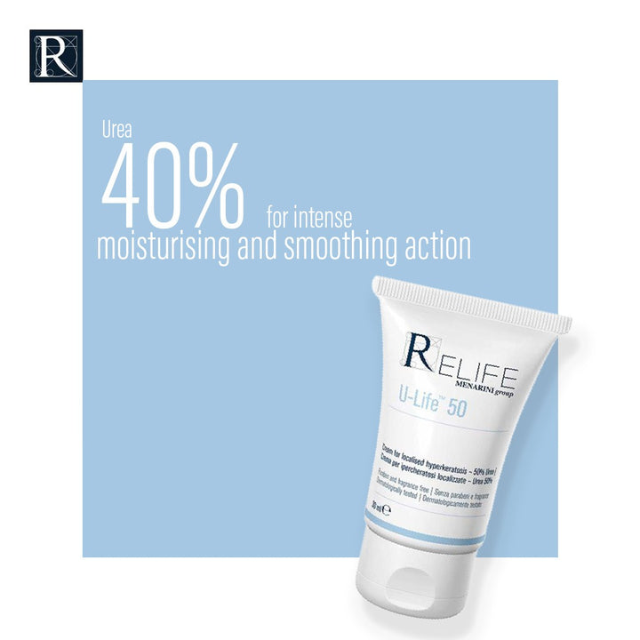 Relife U-Life 50 Cream With 50% Urea For Localised Thickened Skin 30ml - Easy Pharmacy LLC