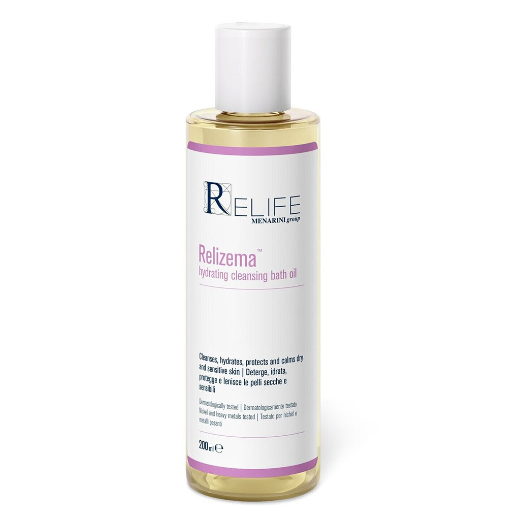 Relife Relizema Hydrating Cleansing Bath Oil For Dry & Sensitive Skin 200ml - Easy Pharmacy LLC