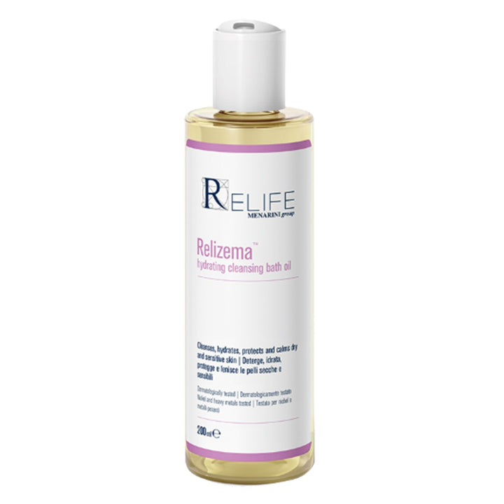 Relife Relizema Hydrating Cleansing Bath Oil For Dry & Sensitive Skin 200ml - Easy Pharmacy LLC