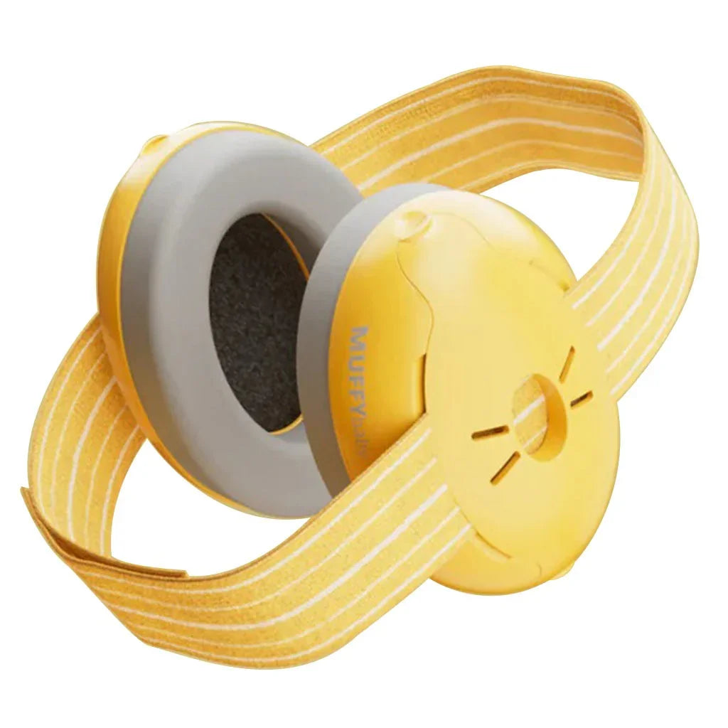 Alpine Muffy Baby Classic Earmuffs For Hearing Protection From 0- 3 Years Old- Yellow Color - Easy Pharmacy LLC