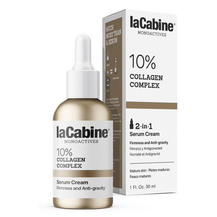 LaCabine Monoactives 10% Collagen Complex 2-In-1 Serum Cream For Skin Firmness & Anti-Gravity 30ml - Easy Pharmacy LLC