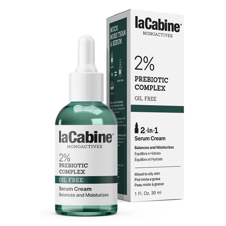 LaCabine Monoactives 2% Prebiotic Complex Oil-Free 2-In-1 Serum Cream To Balance & Moisturize The Skin 30ml - Easy Pharmacy LLC