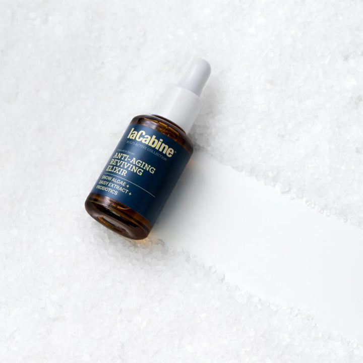 LaCabine Anti-Aging Reviving Elixir Ampoule In Serum With Snow Algae, Daisy Extract & Probiotics For All Skin Types 30ml - Easy Pharmacy LLC