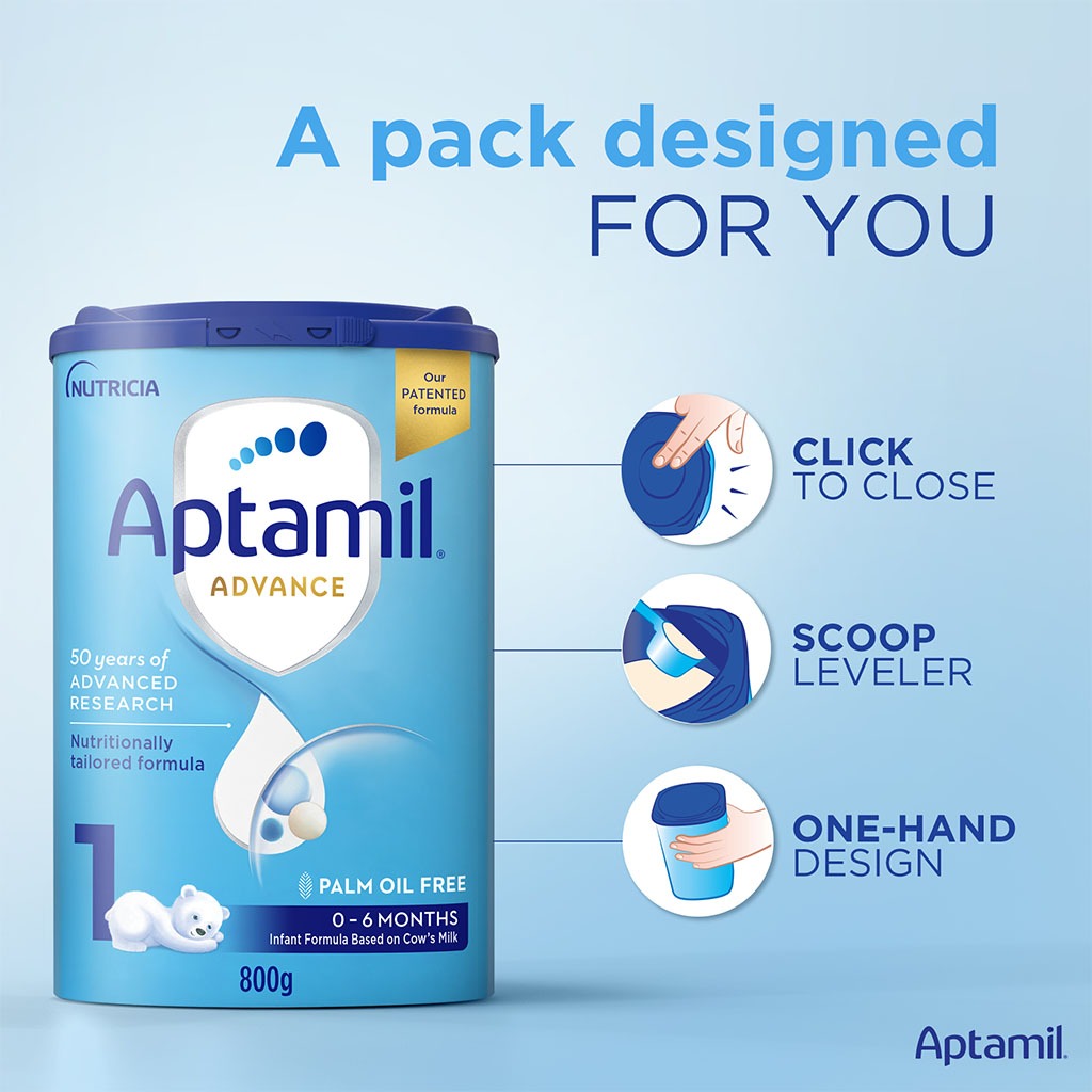 Aptamil Advance Stage 1 Palm Oil Free Baby Milk Formula For 0 To 6 Months 800g - Easy Pharmacy LLC