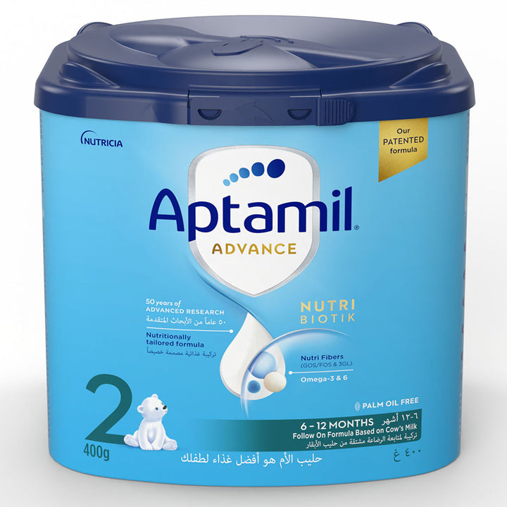 Aptamil Advance Stage 2 Palm Oil Free Infant Milk Formula For 6 To 12 Months 400g - Easy Pharmacy LLC