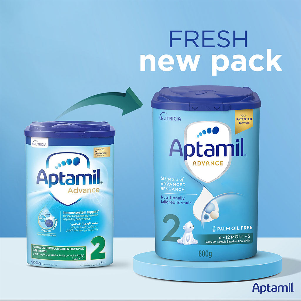 Aptamil Advance Stage 2 Palm Oil Free Infant Milk Formula For 6 To 12 Months 800g - Easy Pharmacy LLC