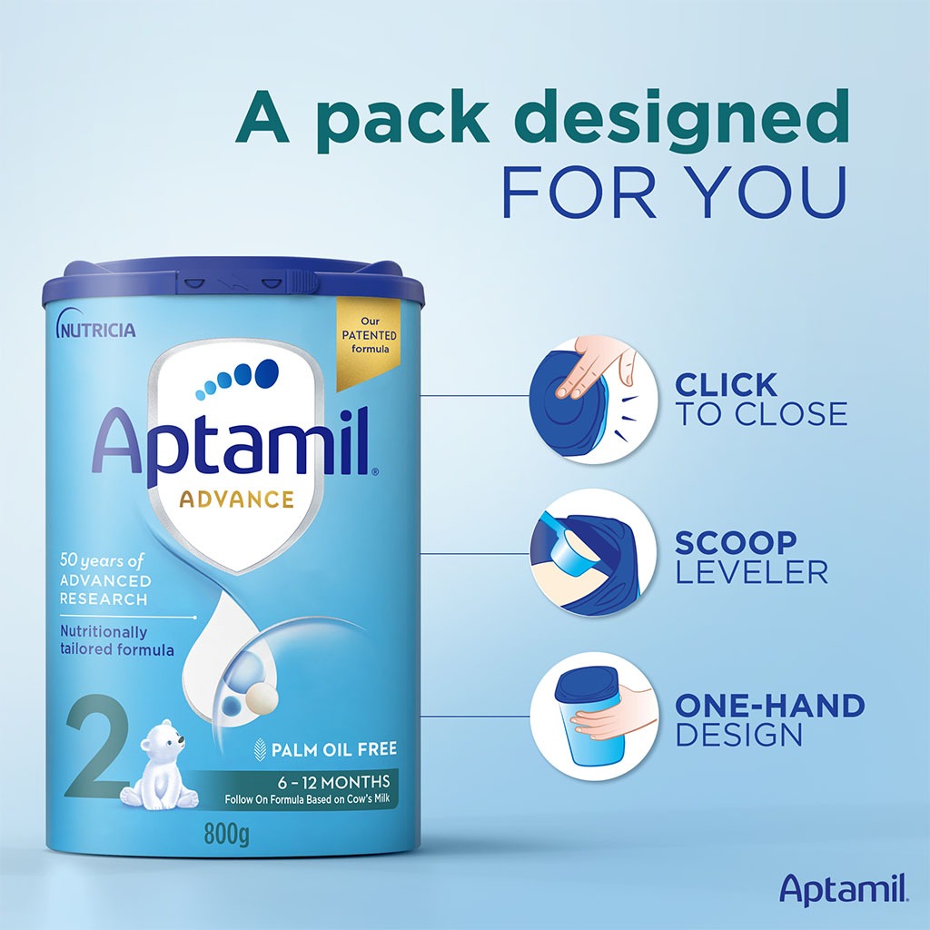 Aptamil Advance Stage 2 Palm Oil Free Infant Milk Formula For 6 To 12 Months 800g - Easy Pharmacy LLC