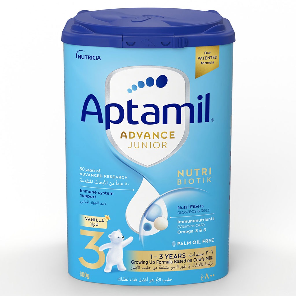 Aptamil Advance Junior Stage 3 Palm Oil Free Toddlers Milk Formula For 1 To 3 Years 800g - Easy Pharmacy LLC