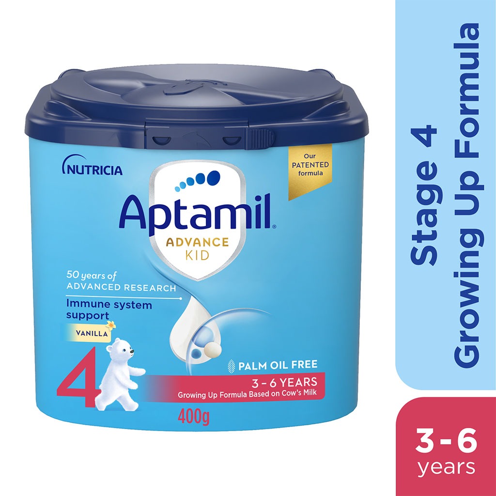 Aptamil Advance Stage 4 Palm Oil Free Growing Up Kids Milk Formula For 3 To 6 Years 400g - Easy Pharmacy LLC