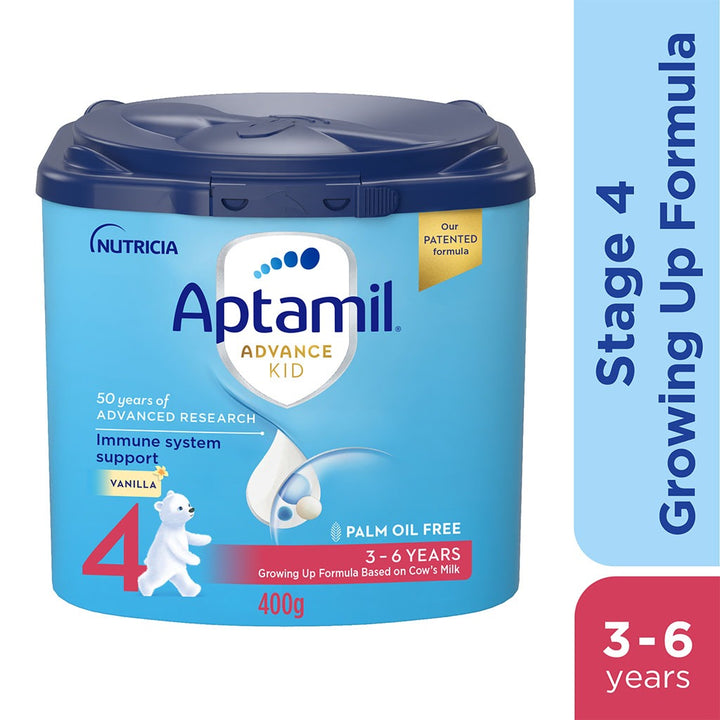 Aptamil Advance Stage 4 Palm Oil Free Growing Up Kids Milk Formula For 3 To 6 Years 400g - Easy Pharmacy LLC