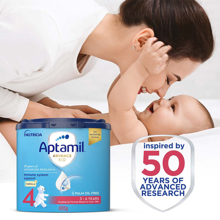 Aptamil Advance Stage 4 Palm Oil Free Growing Up Kids Milk Formula For 3 To 6 Years 400g - Easy Pharmacy LLC