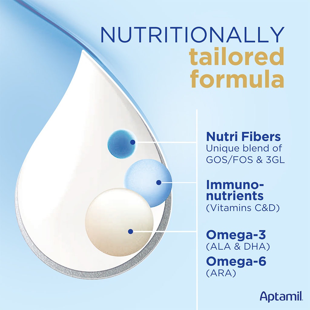 Aptamil Advance Junior Stage 3 Palm Oil Free Toddlers Milk Formula For 1 To 3 Years 1200g - Easy Pharmacy LLC