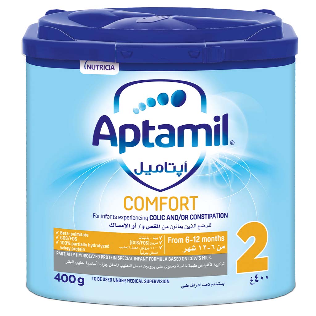 Aptamil Comfort Stage 2 Infant Milk Formula For 6 To 12 Months With Colic & Constipation 400g - Easy Pharmacy LLC