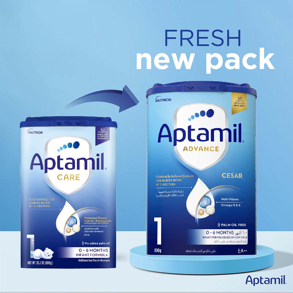 Aptamil Care Stage 1 Palm Oil Free C-Section Born Baby Milk Formula For 0 To 6 Months 800g - Easy Pharmacy LLC