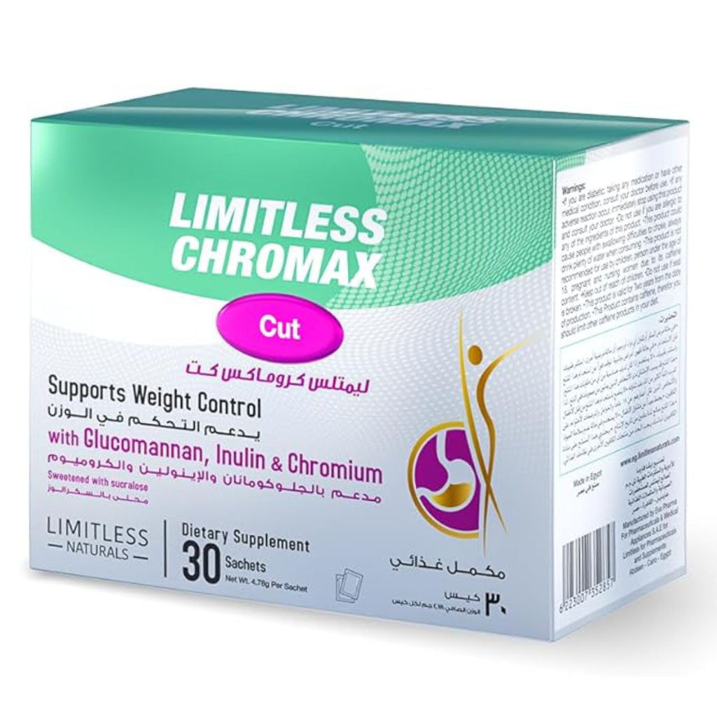 Eva Pharma Limitless Chromax Cut Sachets For Weight Loss, Pack of 30’s - Easy Pharmacy LLC