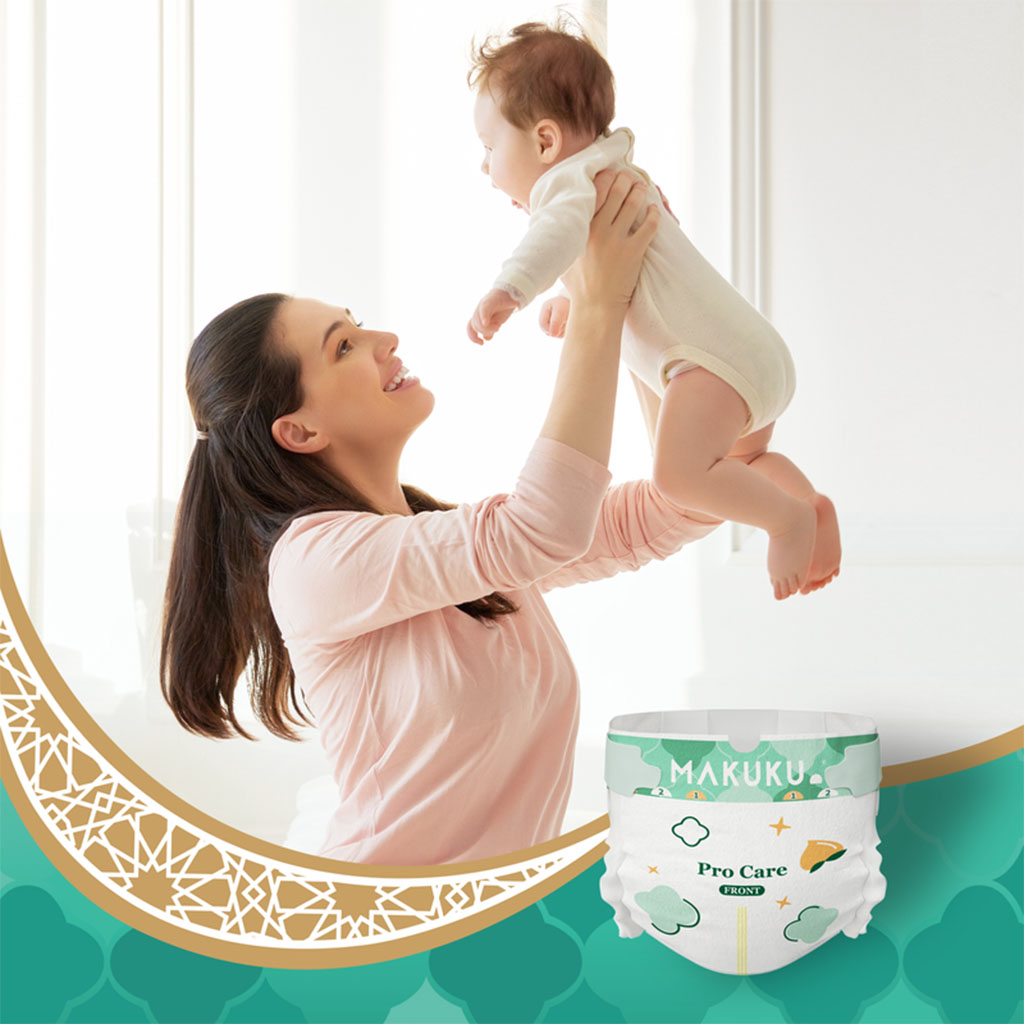 Makuku Pro Care Premium Tape Newborn Diapers, Size 1, For Up To 5Kg, Pack of 66’s - Easy Pharmacy LLC